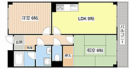 JR東海道・山陽本線 安土駅 徒歩5分の賃貸マンション 1階2LDKの間取り