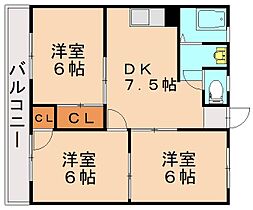 福岡県遠賀郡水巻町頃末北2丁目（賃貸マンション3DK・3階・52.80㎡） その2