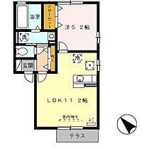 ボヌール　アンドゥロワ  ｜ 福岡県遠賀郡岡垣町中央台4丁目（賃貸アパート1LDK・1階・40.43㎡） その2