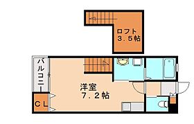 INVEST町上津役  ｜ 福岡県北九州市八幡西区町上津役東1丁目（賃貸アパート1R・2階・21.53㎡） その2