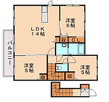 ソレイユベール  ｜ 福岡県遠賀郡水巻町二東3丁目（賃貸アパート3LDK・2階・73.56㎡） その2