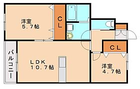 ConfortoY折尾  ｜ 福岡県北九州市八幡西区折尾4丁目（賃貸アパート2LDK・2階・50.26㎡） その2