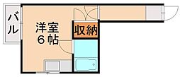 井上ビル ワンルームの間取図画像