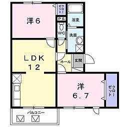 間取図画像 2LDK