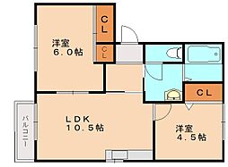 間取図画像 2LDK