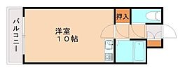 アーバンポート折尾学園都市 ワンルームの間取図画像