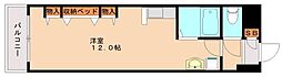 サンシティー則松 ワンルームの間取図画像