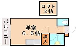 メイプル鳴水 ワンルームの間取図画像