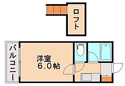 トリビュートNAOTO 1Kの間取図画像