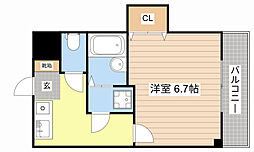 NaSu12 1Kの間取図画像