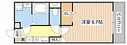 ハイツ晴斗VIII 1階1Kの間取り