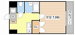 エスポR3 1Kの間取図画像