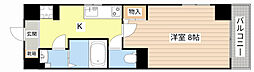 KDXレジデンス南草津 1Kの間取図画像