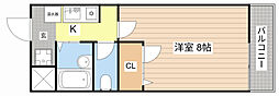 プロスパ 1Kの間取図画像