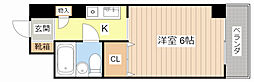 フェルティシャトー滋賀水口 2階1Kの間取り