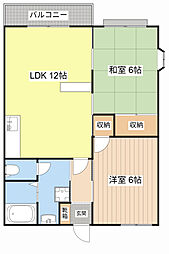 間取図画像 2LDK