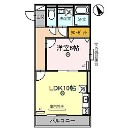 間取図画像 1LDK