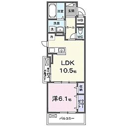 間取図画像 1LDK