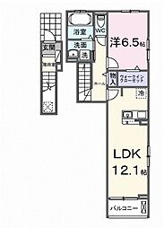 アンシャンテ 1LDKの間取図画像