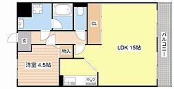 パディ・アイマンション 1LDKの間取図画像