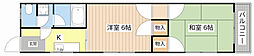 沖四　コーポMT 2階2Kの間取り