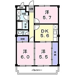 間取図画像 3DK
