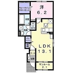ＧＲＡＮ　ＰＡＳＥＯ 1階1LDKの間取り