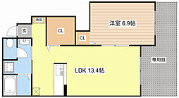 間取図画像 1LDK