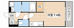 エクセル田中W ワンルームの間取図画像