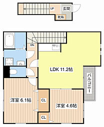 メゾンフローラ 1SLDKの間取図画像