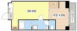 PreciousOne 1DKの間取図画像