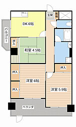 グランパレス南海 3DKの間取図画像