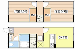 ルミナリエ 1階2DKの間取り