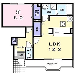 間取図画像 1LDK