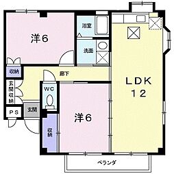 間取図画像 2LDK