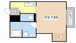 ベストール平方 1Kの間取図画像