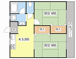 グラン・シャリオ 2Kの間取図画像