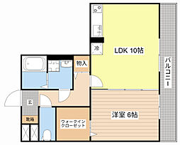 グレースコーポ3 2LDKの間取図画像