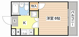 メゾン・ド・ムラジ3 1Kの間取図画像