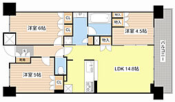 アークレジデンス大津中央 3LDKの間取図画像