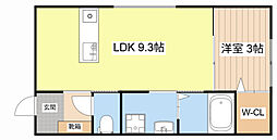 LEGARE SAKAE 1LDKの間取図画像