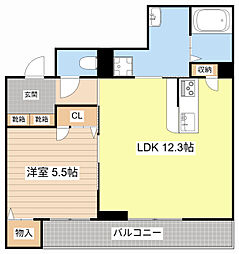 グラン　ソル　ルチア 2階1LDKの間取り