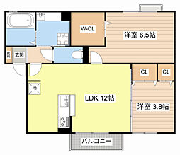 間取図画像 2LDK