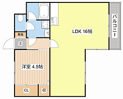 間取図画像 1LDK