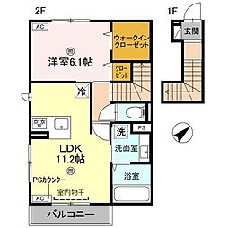 Amulette Nexia Court 1LDKの間取図画像