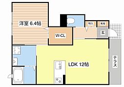 エイト・タウン475 1LDKの間取図画像