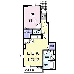 グランルージュ 1LDKの間取図画像