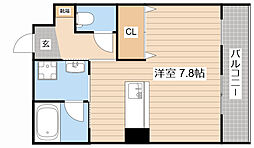 JR東海道・山陽本線 南彦根駅 3.1kmの賃貸マンション 1階ワンルームの間取り