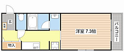 JR東海道・山陽本線 彦根駅 徒歩24分の賃貸アパート 1階1Kの間取り