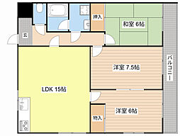 JR東海道・山陽本線 彦根駅 徒歩24分の賃貸マンション 1階3LDKの間取り